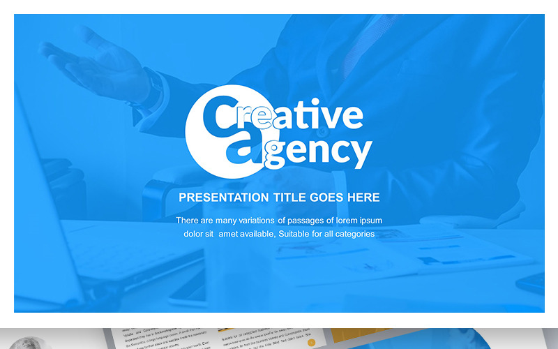 Szablon agencji kreatywnej PowerPoint