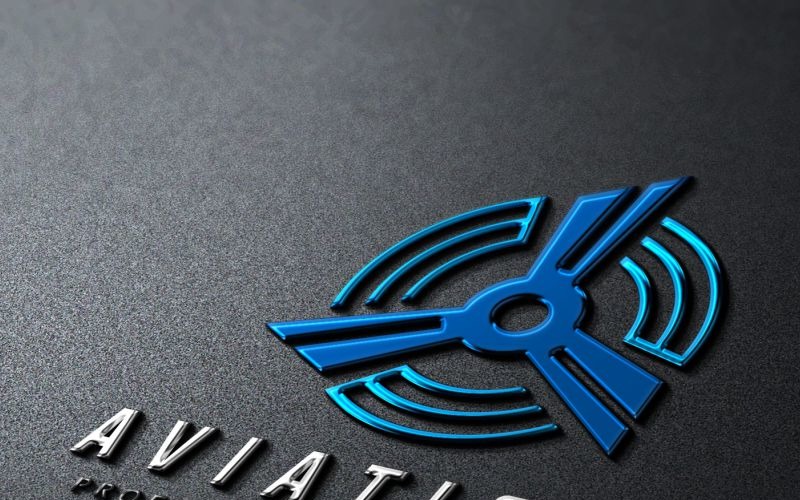 Download Шаблон логотипа "Aviation Logo Template" / Aviation Logo Template - Шаблон логотипа на тему графика aerospace air bus transport aircraft aviation blue business circle company corporate course dart. wing design development fly learn light manufacture