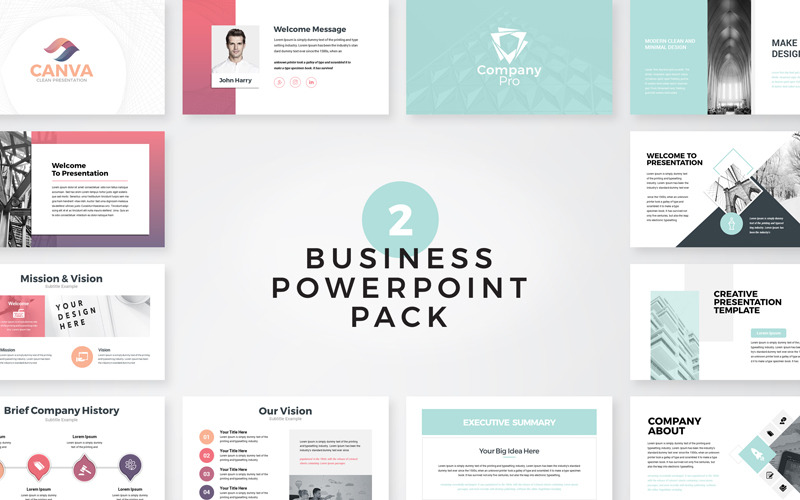 Canva - obchodní šablona PowerPoint