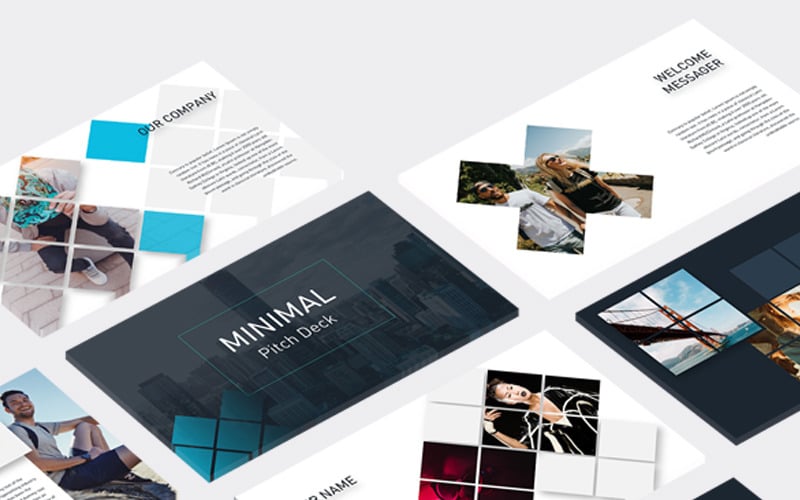 Minimal Pitch Deck PowerPoint template