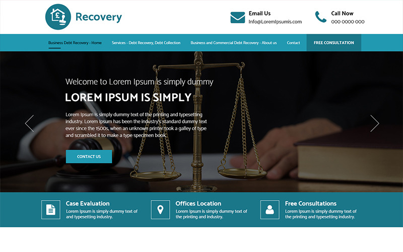 Download PSD шаблон "Recovery - Multipurpose Business PSD Template" / Recovery - Multipurpose Business PSD Template - PSD шаблон на тему графика business theme template psd photoshop