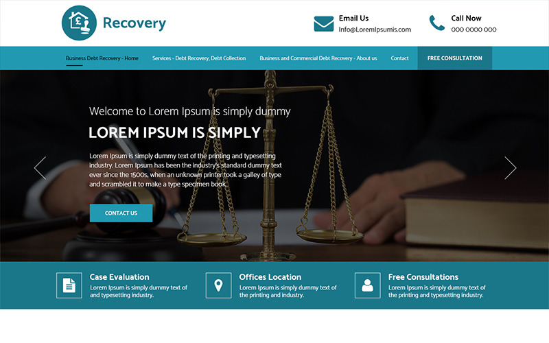 Recovery - Multipurpose Business PSD Template