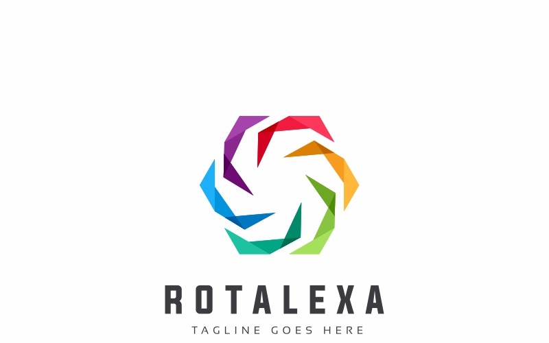 Download Шаблон логотипа "Rotalexa Logo Template" / Rotalexa Logo Template - Шаблон логотипа на тему графика abstract axis brainstorm brand branding center circle circular core creative development gaming gravitation international network planet process professional relation rotation
