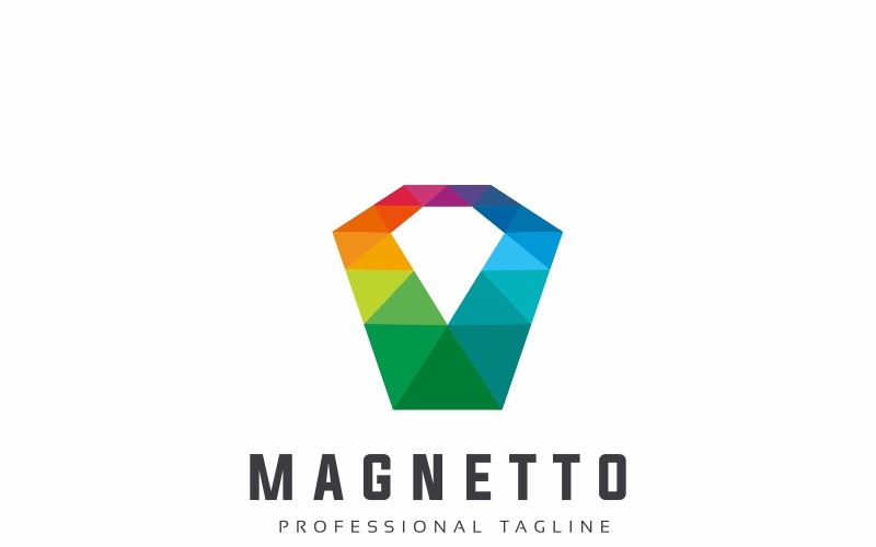 Шаблон логотипа Magnetto