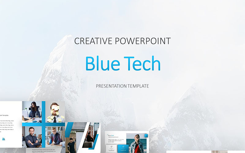 Шаблон PowerPoint Blue Tech
