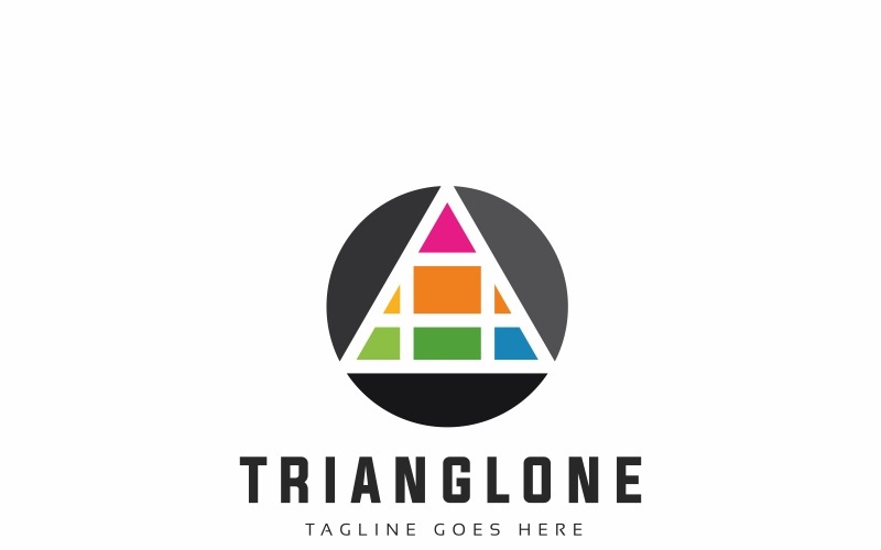Download Шаблон логотипа "Triangle Logo Template" / Triangle Logo Template - Шаблон логотипа на тему графика 3d app bold collaborative colorful concept consulting corporate creative digital dynamic financial internet investment marketing media modern multimedia professional software