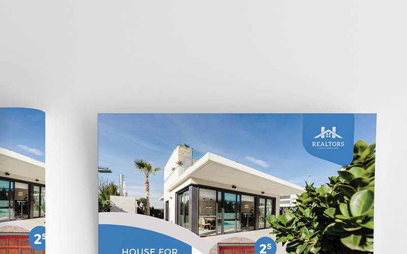 Dépliant immobilier - Modèle d'identité d'entreprise