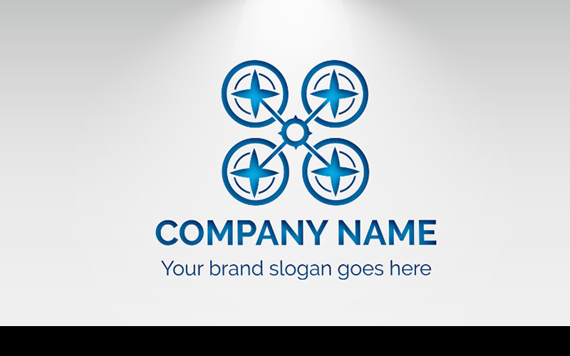 Download Шаблон логотипа "Drone Logo Template" / Drone Logo Template - Шаблон логотипа на тему графика drone_logo drone professional creative logos icon design eps vector business corporate photography logotype graphic_design adobe brand type web print