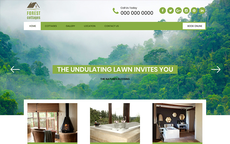 Download PSD шаблон "Forest Cottages - Multipurpore Cottage PSD Template" / Forest Cottages - Multipurpore Cottage PSD Template - PSD шаблон на тему графика cottage template theme psd photoshop