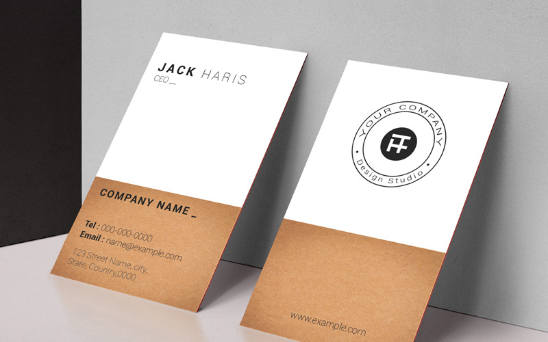 Download Фирменный стиль "Jack Haris Business Card - Corporate Identity Template" / Jack Haris Business Card - Corporate Identity Template - Фирменный стиль на тему графика business card potrait creative fashion designer visiting official personal corporate company psd clean minimal design
