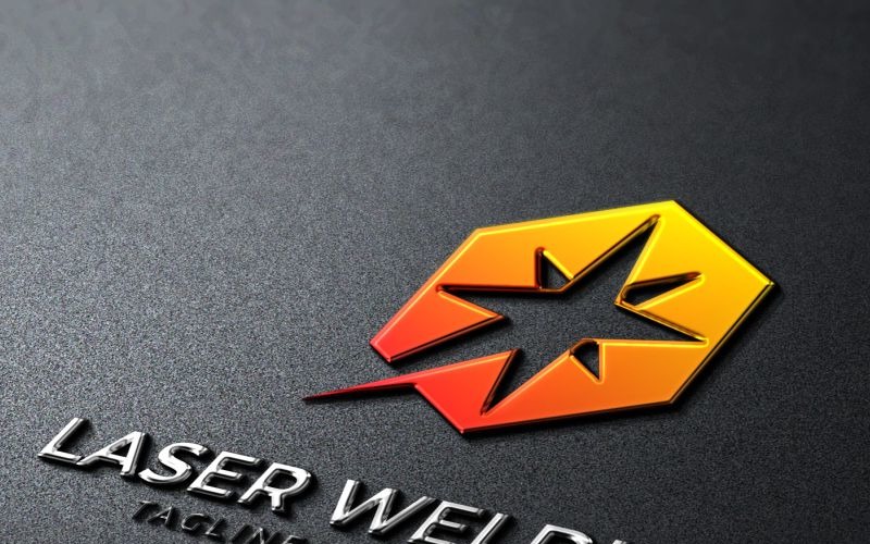 Laserové svařování Logo šablona