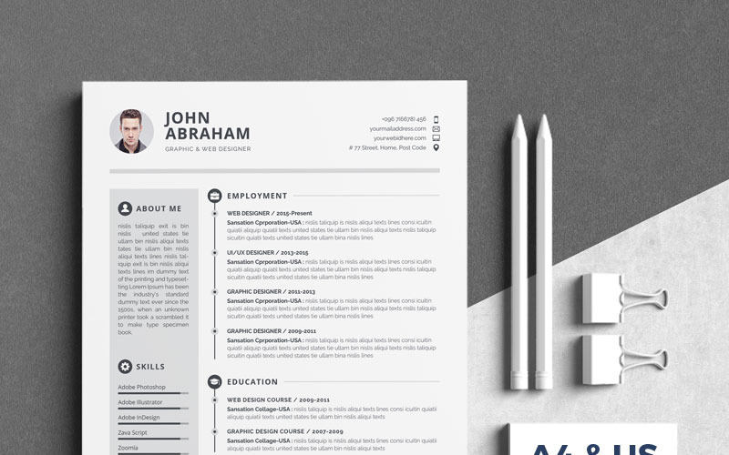 Modèle de CV de John Abraham