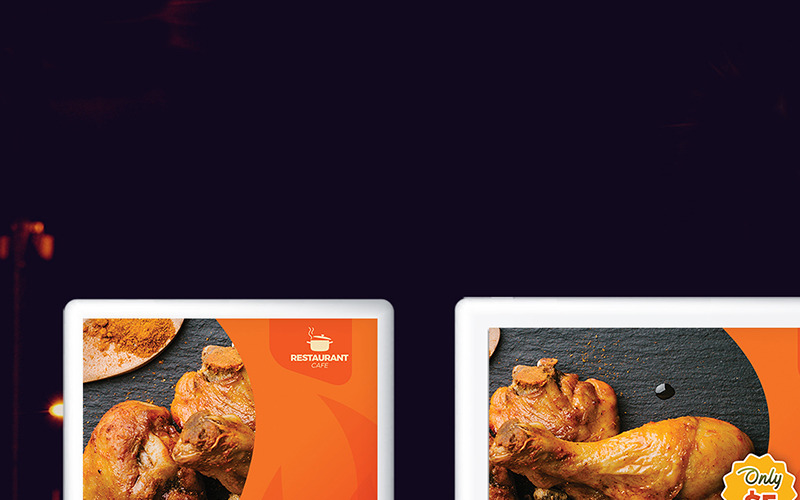 Download Фирменный стиль "Restaurant Roll-Up Banner - Corporate Identity Template" / Restaurant Roll-Up Banner - Corporate Identity Template - Фирменный стиль на тему графика restaurant food pizza chicken cafe bakery brochure promo discount pizza catering flyer menu bbq bar rollup roll-up banner