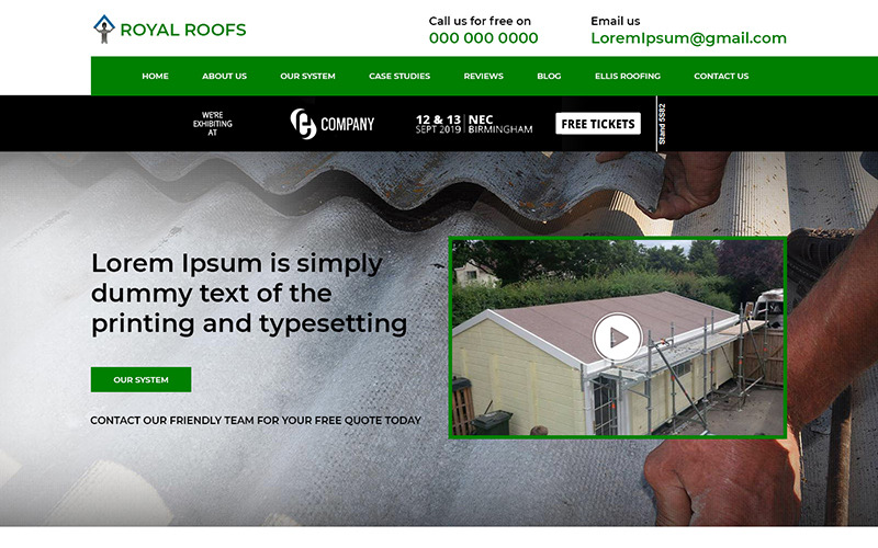 Download PSD шаблон "Royal Roofs - Roofing PSD Template" / Royal Roofs - Roofing PSD Template - PSD шаблон на тему графика roofing theme template psd photoshop
