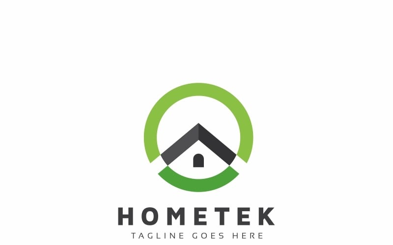 Шаблон логотипа Hometek