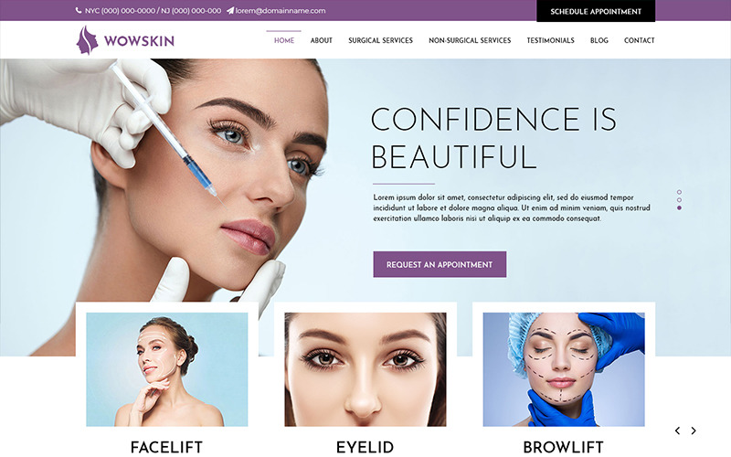 wow skin website