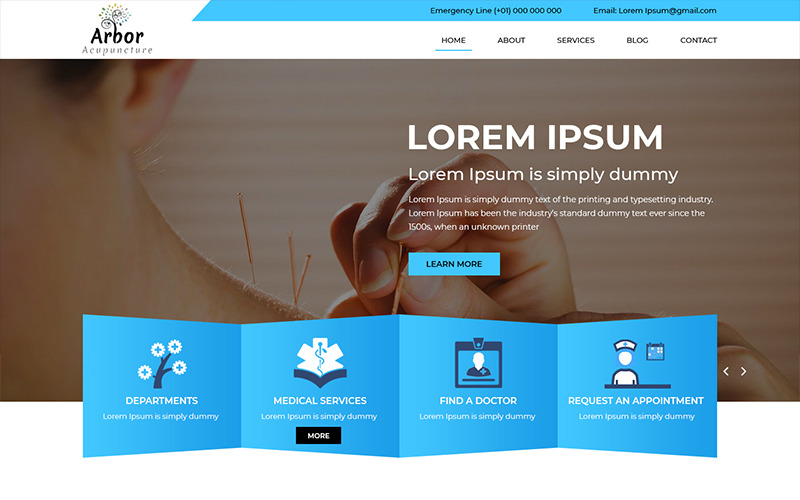 Download PSD шаблон "Arbor Acupuncture - Acupuncture Clinic PSD Template" / Arbor Acupuncture - Acupuncture Clinic PSD Template - PSD шаблон на тему графика acupuncture medical clinic theme template psd photoshop