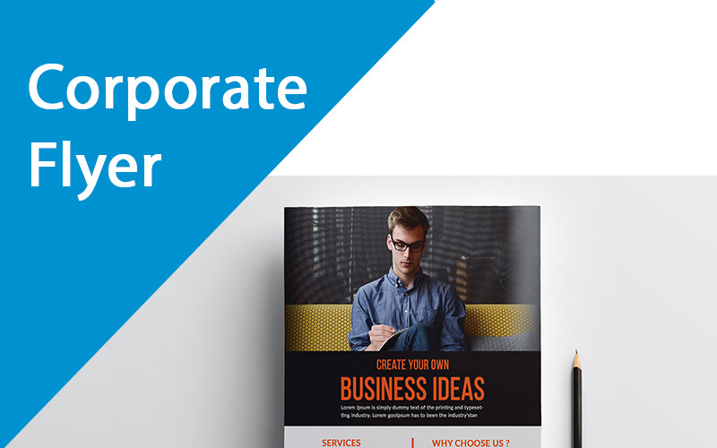 Download Фирменный стиль "Corporate Flyer  Design - Corporate Identity Template" / Corporate Flyer  Design - Corporate Identity Template - Фирменный стиль на тему графика corporate flyer design corporateflyer graphicdesign template a4 business add brand