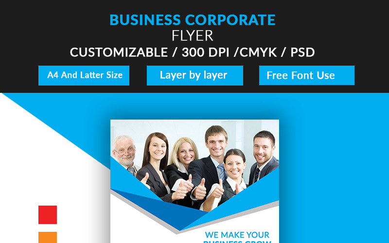 Download Фирменный стиль "Corporate Flyer  Design Template - Corporate Identity Template" / Corporate Flyer  Design Template - Corporate Identity Template - Фирменный стиль на тему графика corporate flyer design graphic print a4 add color template brand-identity flyer-design