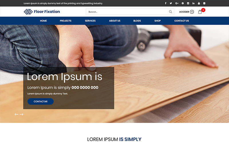 Download PSD шаблон "Floor Fixation - Floor Design Company PSD Template" / Floor Fixation - Floor Design Company PSD Template - PSD шаблон на тему графика floor design psd photoshop theme template