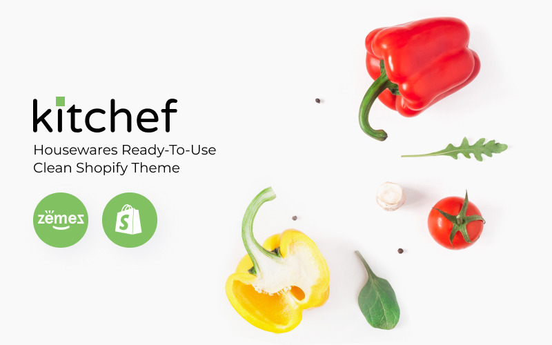 Kitchef - Tema Shopify pulito pronto all'uso per articoli per la casa