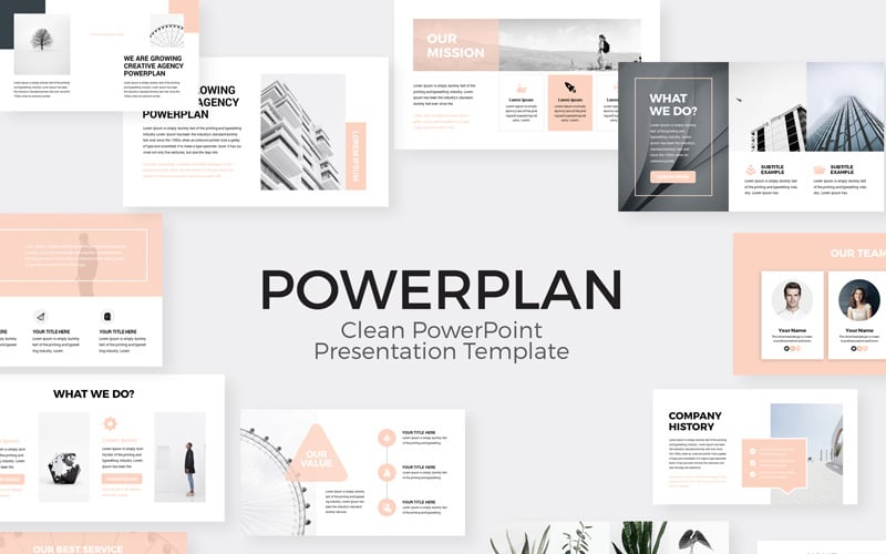 PowerPlan - modelo de PowerPoint de negócios
