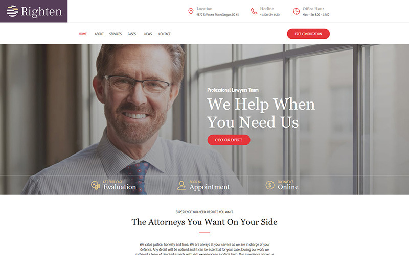 Advisory Moto CMS HTML Template