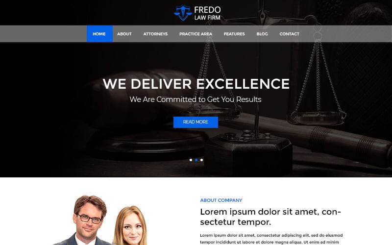 Studio Legale Fredo - Modello PSD Studio Legale