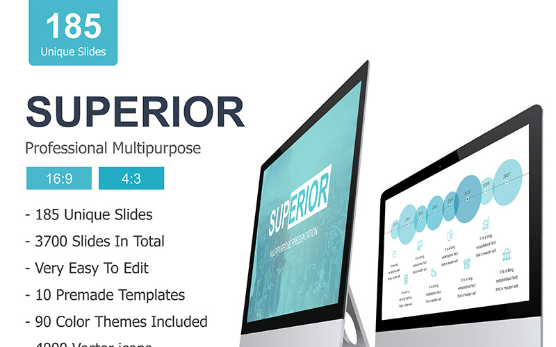 Superior Presentation PowerPoint template