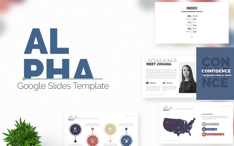 Альфа-шаблон Google Slides