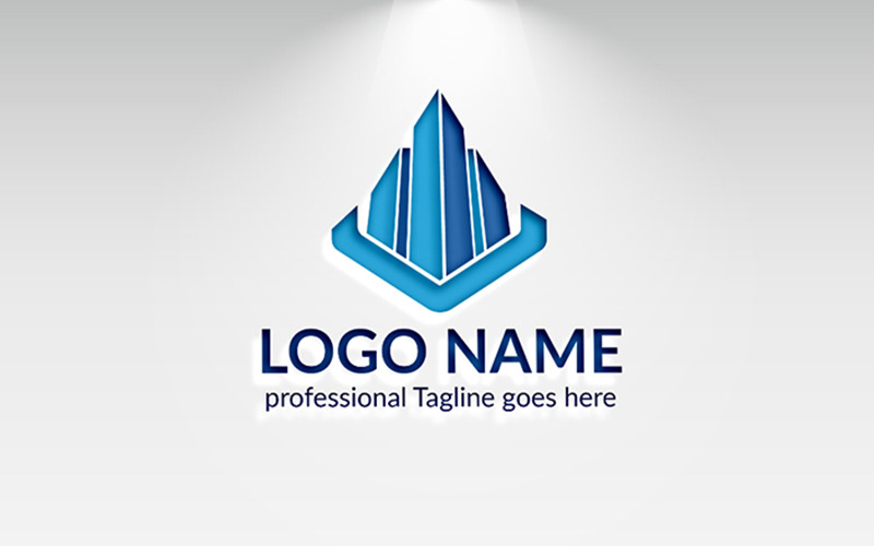 Download Шаблон логотипа "Building Logo Template" / Building Logo Template - Шаблон логотипа на тему графика building logo real-estate home constructions custom develop development marketing rental security trade agency branding city corporate house professional icon real-estate-logo