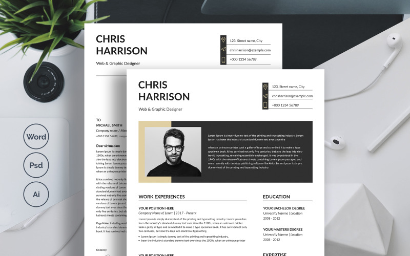 Chris Harrison CV-sjabloon