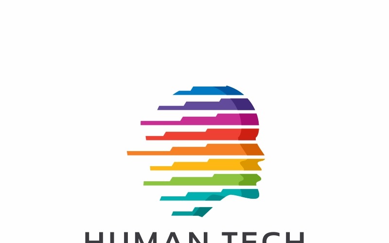 Download Шаблон логотипа "Human Tech Logo Template" / Human Tech Logo Template - Шаблон логотипа на тему графика brain concept design engineering gear gears head icon idea illustration industrial innovation intelligence invention isolated it logo machine man mechanic