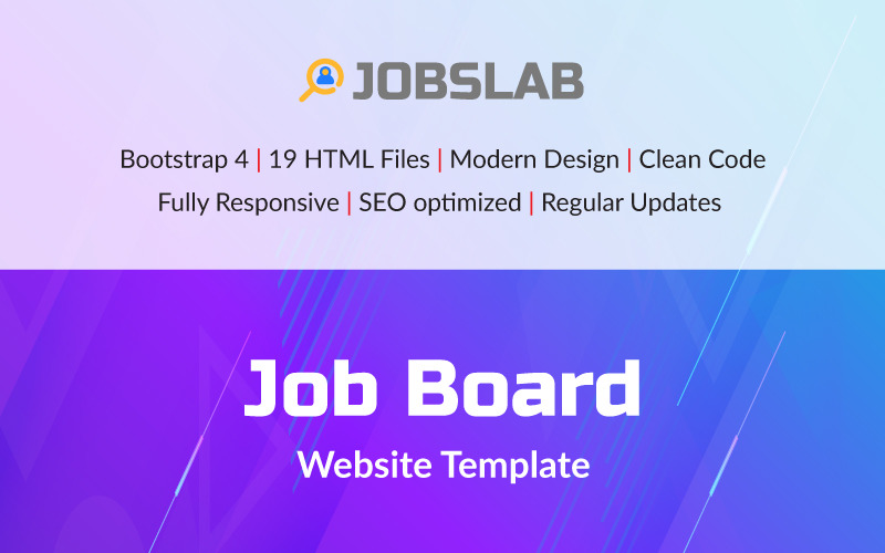 JobsLab - szablon strony internetowej z ofertami pracy
