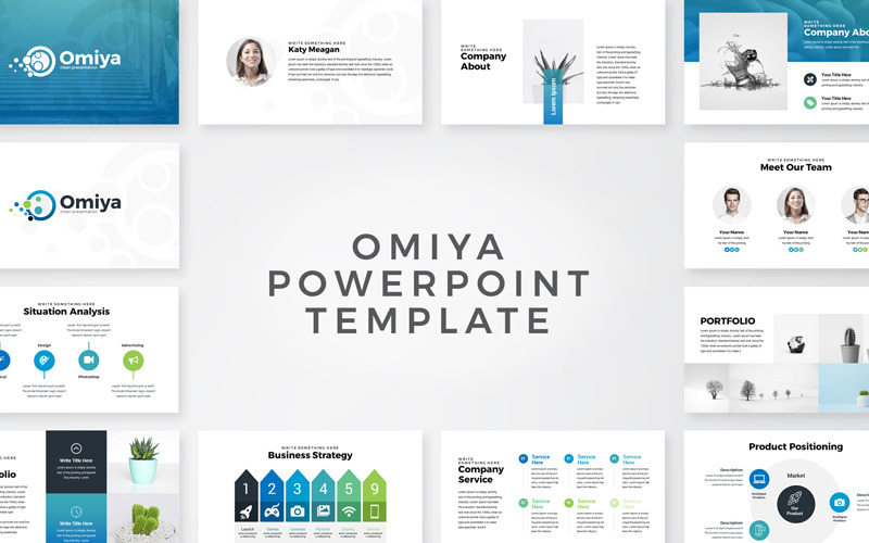 Omiya - Business PowerPoint-mall