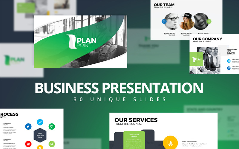 Plan Punt PowerPoint-sjabloon