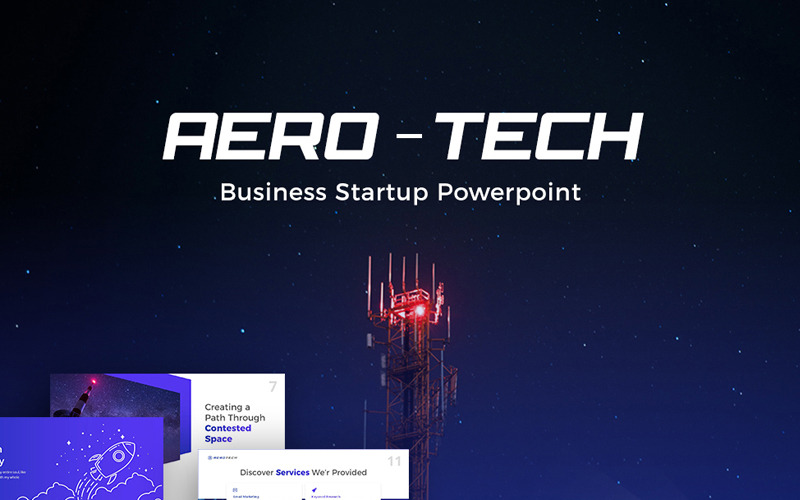 Шаблон PowerPoint Aero-Tech Technology