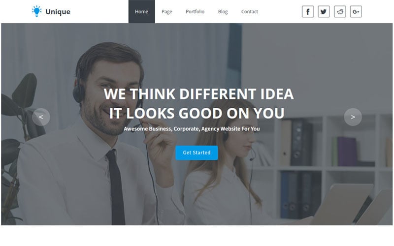 Unique- Multipurpose Business And Agency Muse Template