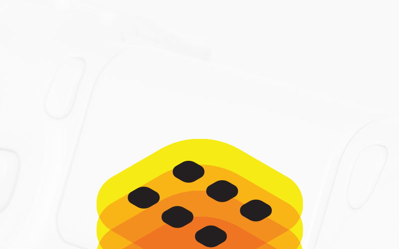Download Шаблон логотипа "Craps Online - Mobile Game Logo Template" / Craps Online - Mobile Game Logo Template - Шаблон логотипа на тему графика game casino logo logotype brand dice esport blending isometric chips mobile web gambling craps app application vegas yellow fortune play