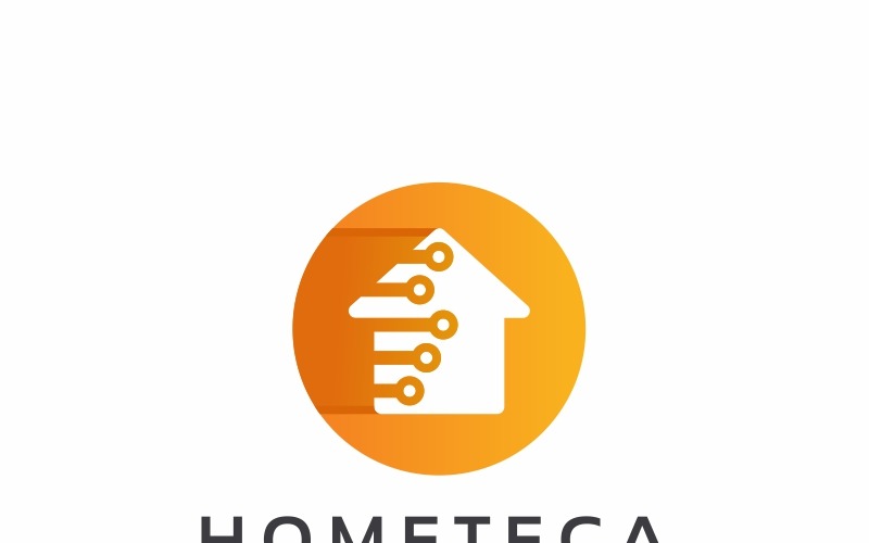 Download Шаблон логотипа "Home Tech Logo Template" / Home Tech Logo Template - Шаблон логотипа на тему графика accessibility automate automatic brain brand branding business circuit clever comfort computer convenience device easy guard home house idea live living