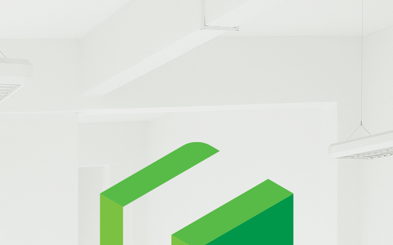 Izometrické krychle Logo šablona