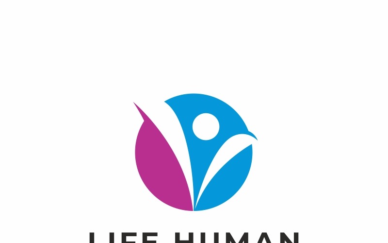 Download Шаблон логотипа "Life Human Logo Template" / Life Human Logo Template - Шаблон логотипа на тему графика balance clip-art dance ecological emblem environments farming graphic healthcare icon insignia life logo natural organic pictograph recycling silhouette stock template