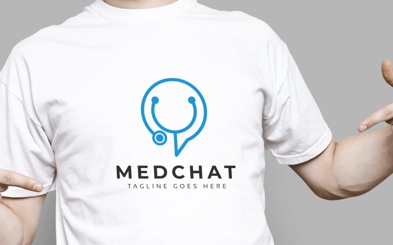 Download Шаблон логотипа "Medical Chat Logo Template" / Medical Chat Logo Template - Шаблон логотипа на тему графика animal care charity clinic identity clinical brand creative home building diseases doctor drugs family health homeless ong illness life live