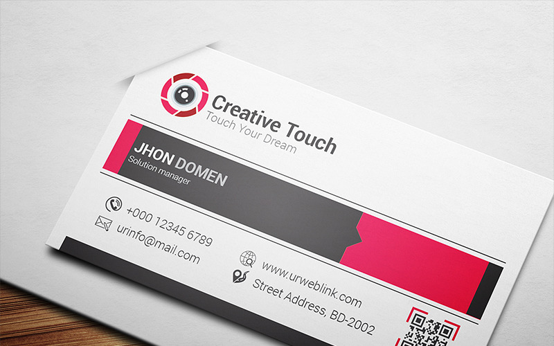 Download Фирменный стиль "Minimal Business Spreader Card - Corporate Identity Template" / Minimal Business Spreader Card - Corporate Identity Template - Фирменный стиль на тему графика business card photography realstate modern minimalist travel tour tourism developer professional elegant luxury corporate creative color official pink simple unique