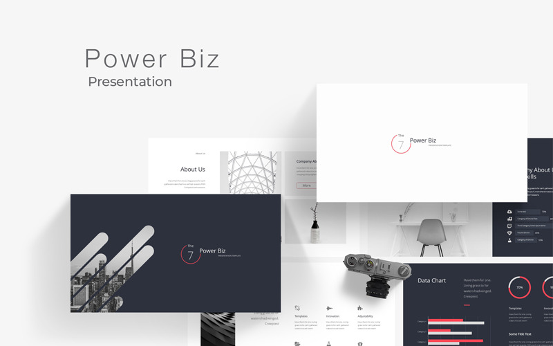Modèle PowerPoint de présentation Power Biz