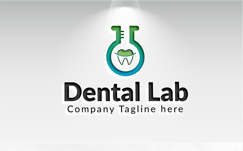 Modello di logo del laboratorio dentale