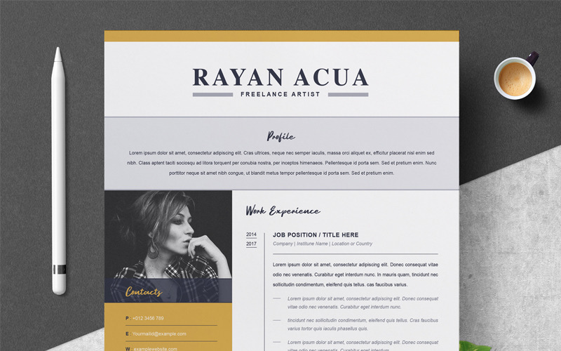Modelo de currículo de Rayan Acua
