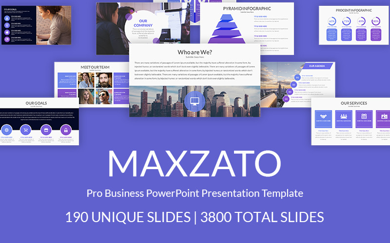 Plantilla de PowerPoint Maxzato Pro Business