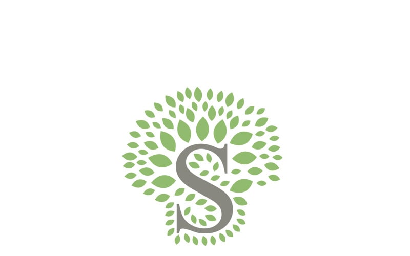 Secret Tree - Letter S Logo Template