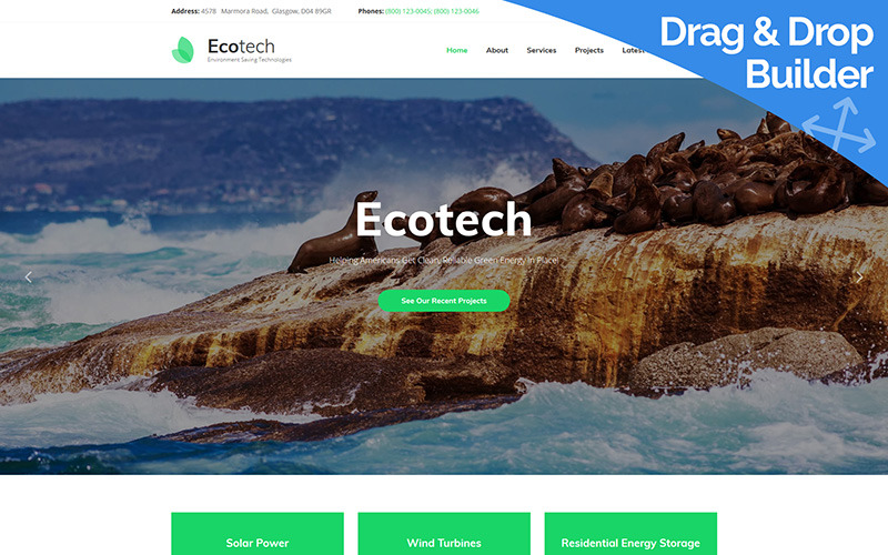шаблон environment moto cms 3